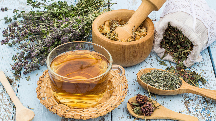 Herbs and tea photo