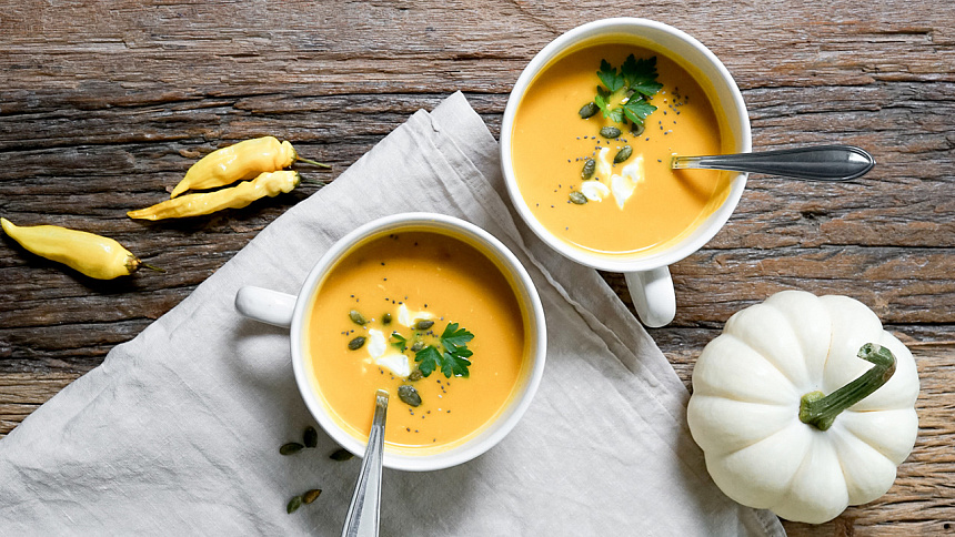 Pumpkin soup photo