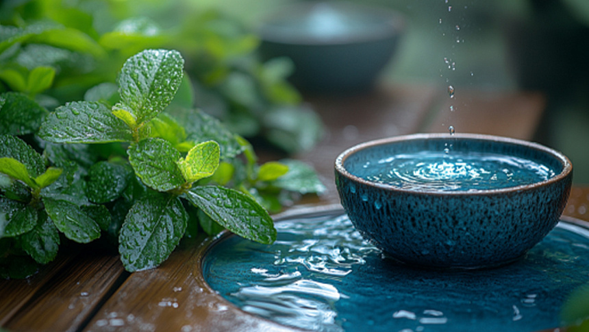 water in a cup photo