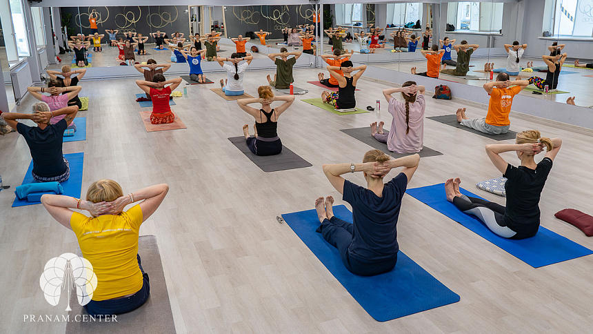 Yoga warm-up photo