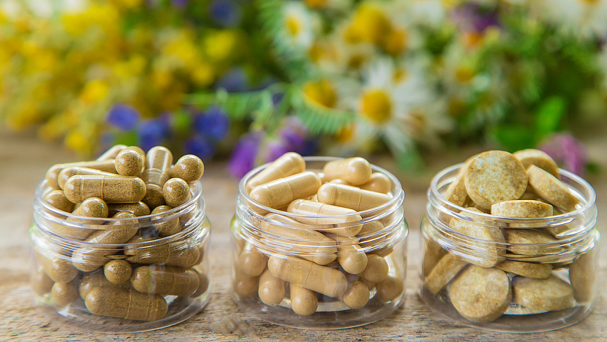 Tablets in a jar photo